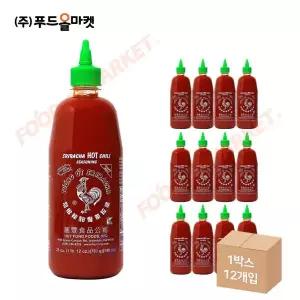 효이퐁 스리라차 핫칠리시즈닝 793g 중용량 한박스 (793g x 12ea) 닭표
