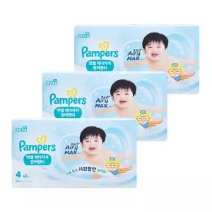 팸퍼스 엔젤 에어차차 썸머팬티 기저귀 4단계 1박스 180매