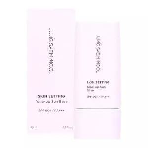 정샘물 스킨 세팅 톤업 선 베이스 40ml 모공커버 파데프리선크림 톤업크림