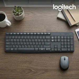 국내정품 로지텍코리아 MK235 무선 키보드 마우스 세트 그레이, 2.4Ghz 무선연결, 좌우대칭형 마우스/KH
