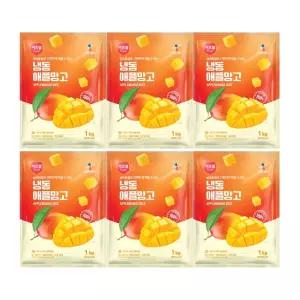 CJ프레시웨이 이츠웰 냉동애플망고1Kg x 6개