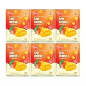 CJ프레시웨이 이츠웰 냉동애플망고1Kg x 6개