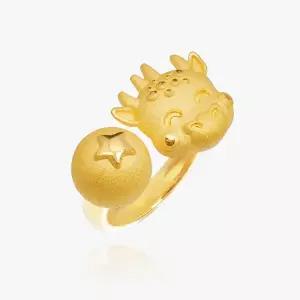 [한국표준금거래소] 24K 순금 소원 용 돌반지 3.75g
