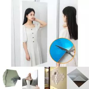 붙이는 거울 시트지 안깨지는 부착 전신 미러 필름지/동아리/동호회/사무실/저학년/세이프/병원/병실/현관