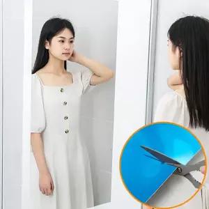 안 깨지는 거울 공간활용 안전 부착식 붙이는 거울 자취방 침실 100cm 60cm 인테리어 드레스 필름지 시트지