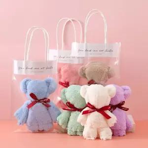 답례품 수건 핸드타올 생일파티 곰돌이 선물용 극세사