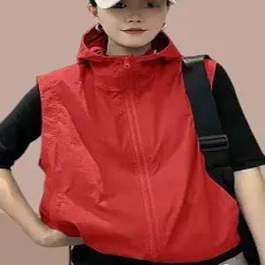 바람막이 조끼 후드 아우터 루즈핏 바스락 등산 여성용