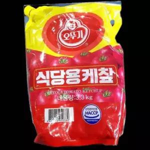 토마토 케찹 오뚜기 파우치 33kg 식당용 케첩 캐찹