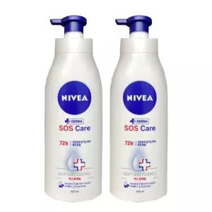 니베아SOS 케어 바디로션 400ml x 2개 (1+1상품)/
