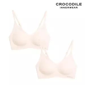 [크로커다일] 소프트 쿨인견 쉘론 패드분리 후크형 브라2종 베이지 CDWBR5N18_2