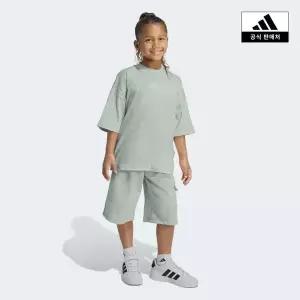 매장정품 아디다스키즈 [아디다스 ADIDAS kids (A100-A140) 타이론스터 티셔츠 세트 (KE2663) KE2663 31435