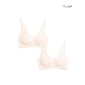 [크로커다일] 소프트 쿨인견 쉘론 패드분리 후크형 브라2종 베이지 CDWBR5N18_2