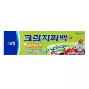 행주 크린 크린지퍼백 대 이중지퍼백 포장 25x30 20매