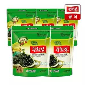 [광천김] 올리브유 녹차 돌자반 볶음 70g x 5봉