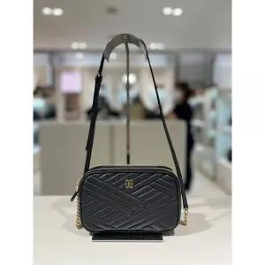 닥스 DCWA4F217 블랙 칼라일 엠보 가죽 골드DD 더블지퍼 크로스백 613632