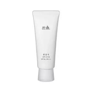 한율 눈시림없는 휴대용 투명 바르는 데일리 선크림 흰감국 광채 선크림 70ml 1개