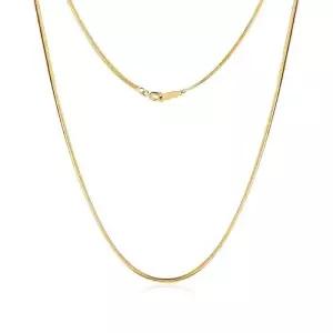 [모룬] 14K 1.2mm 센슈얼 스네이크 뱀줄 체인 목걸이 MON40695
