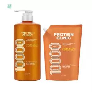 엘라스틴 프로틴클리닉 고영양 샴푸 용기 1000ml +리필 900ml