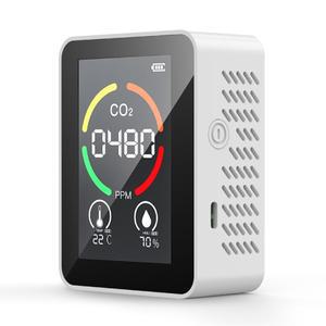 3-In-1 디지털 CO2 측정기 이산화탄소 습도 온도 TVOC 센서 테스터 공기 품질 모니터 감지기