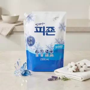 피죤 섬유유연제 리필 2300ml 6개 블루비앙카