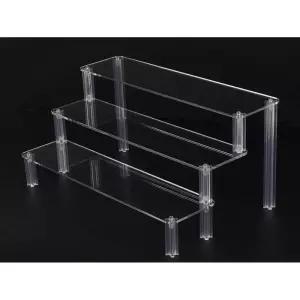 3단 조립식 계단형 아크릴 진열대 소품 전시대 정리대