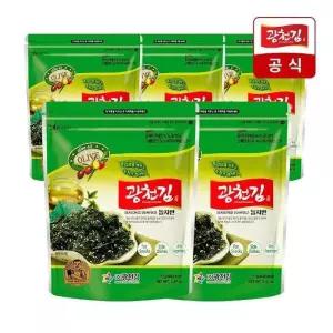 [광천김] 올리브유 녹차 돌자반 볶음 70g x 5봉