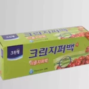 크린 이중 지퍼백 25cmx30cm 20매