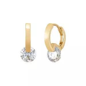 [니지쥬얼리] 14K GOLD 서클 닷 원터치 이어링