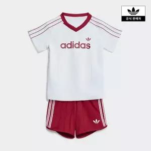 [아디다스키즈](신세계 사우스시티)[adidas kids] (A085-A100) 핀스트라이프 스프린터 쇼츠 티 세트 (KT...