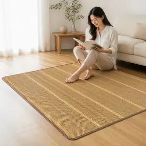 대나무 대자리 120x190cm 1인용 시원한 여름 돗자리 매트