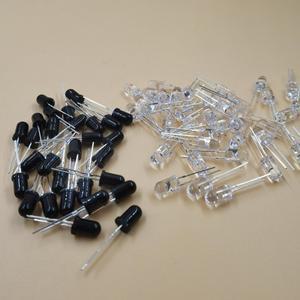 3mm IR LED 방출 다이오드 850nm 이미 터 수신기 적외선 포토 트랜지스터 보이지 않는 DIY PCB