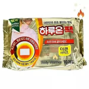 하루온팩 붙이는 핫팩 대용량 파스형 장시간 지속 야외활동 필수 50g, 50개