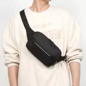 검정 보조 슬링백 남성 가방 데일리 힙쌕 바디백