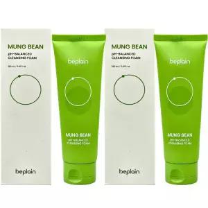 비플레인 녹두 약산성 클렌징폼 160ml x2개 폼클렌징 연말