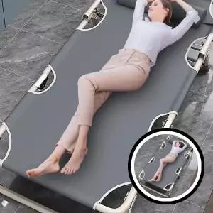 베드 5단 조절 접이식침대 이동식 간이침대 사무실 접이식 간이 가능 휴대용 다용도 휠 수납공간 TLj03804