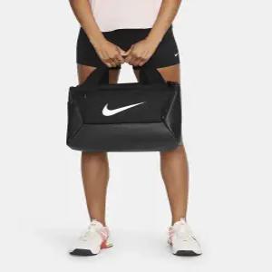 10% 니 브라질리아 9.5 트레이닝 더플백엑스트라 스몰, 25L - 블랙:화이트 DM3977-010