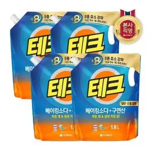 테크 베이킹+구연산 1.8L 겸용 리필 x4개