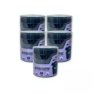 이지앤 블랙종이면봉 200P(원통)-5개 DEY [BXX67576]