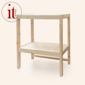 DIY 전자 렌지 선반 2단 전자레인지 랙 원목렌지대