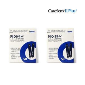 케어센스 혈당시험지 100매 혈당 측정 검사지 긴유효기간 코드번호 20 당뇨 소모성 재료(유효기간 27/2)