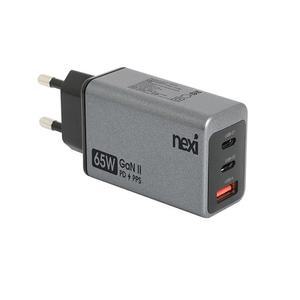 [리버네트워크]PD PPS 65W 3포트 GaN 충전기 NX-UFC65W (케이블미포함)