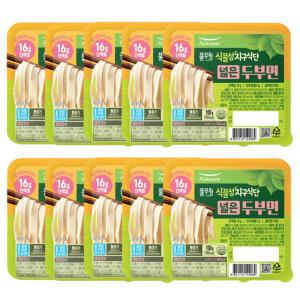 풀무원 식물성 지구식단 두부면 넓은면 100g x 10개 포두부 건두부