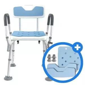 바른 목욕의자 튼튼한 노인용 샤워의자 시트 및 고무발굽 추가구성 세트,1