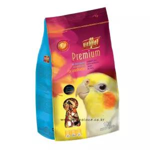 비타폴 프리미엄 중소형 1kg 모란 왕관 코뉴어 앵무새 먹이 사료