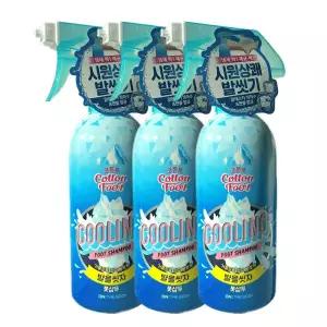 온더바디 발을씻자 코튼 풋 샴푸 쿨링 385ml x 3개