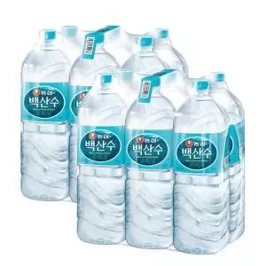 농심 백산수 무라벨 2L 12병 (유무라벨 랜덤배송)