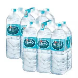 농심 백산수 무라벨 2L 12병 (유무라벨 랜덤배송)