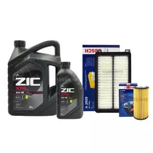 올뉴카니발/더뉴카니발 2.2디젤 엔진오일세트 지크X7 LS 5W30(7L)+필터96-2659
