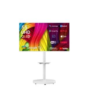 큐빅스 화이트 139cm 55인치 QLED 4K UHD 자가설치