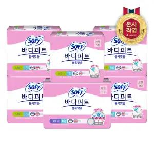 엘지생활건강 쏘피 바디피트 볼록맞춤 소형 16P X 5개 + 대형